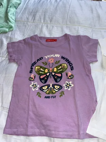 Lot de 2 tshirt fille manches courtes
