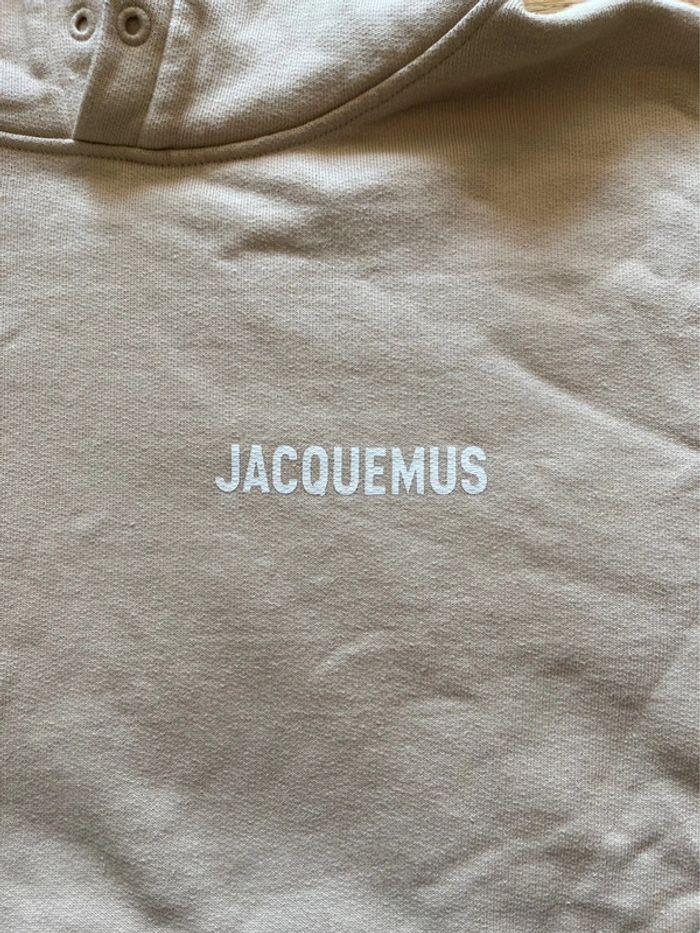 Sweat à capuche Jacquemus beige – Taille M – Bon état - photo numéro 2