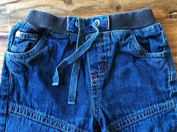 Pantalon taille élastique jean Vertbaudet taille 9 mois 71 cm - photo numéro 4