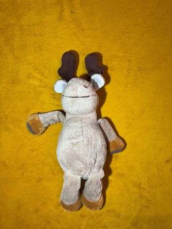 Petite peluche cerf , beige clair
