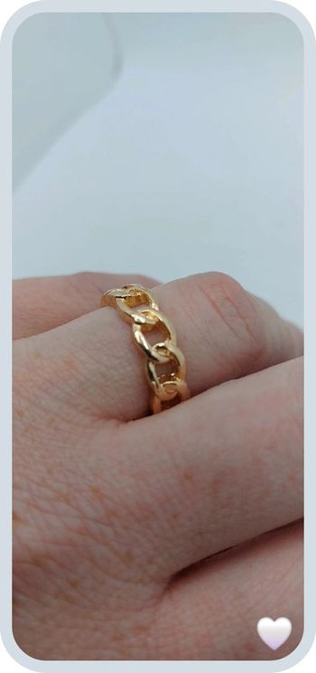 Magnifique bague dorée