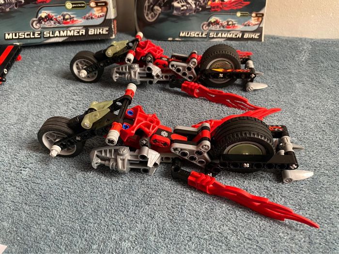Lot de 2 lego 8645 racers power racers. Muscle slammer bike complète - photo numéro 8