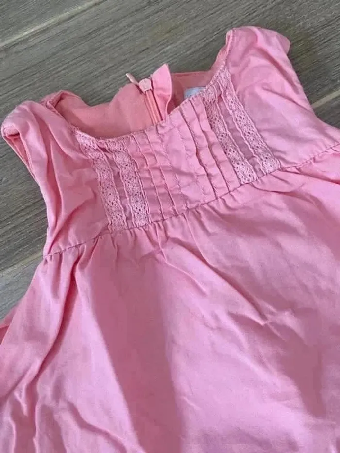 Jolie robe boule fille 24 mois 2 ans rose/ abricot - photo numéro 2