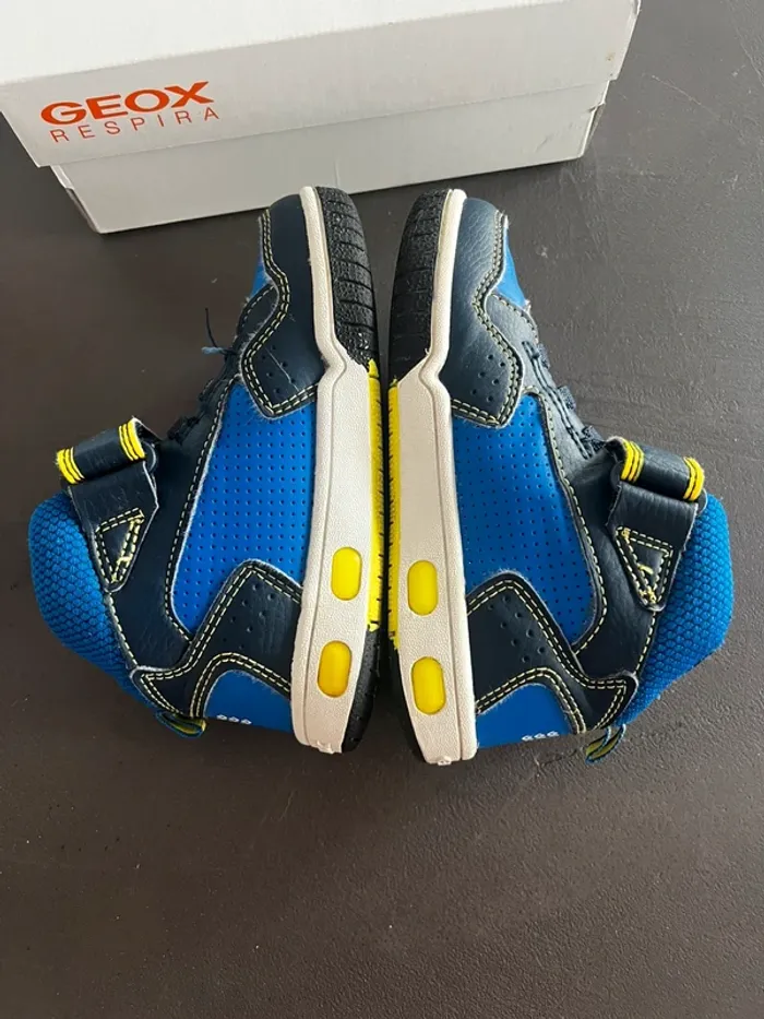 Geox J7447A- Gregg- Navy/lime- Basket montante - photo numéro 4