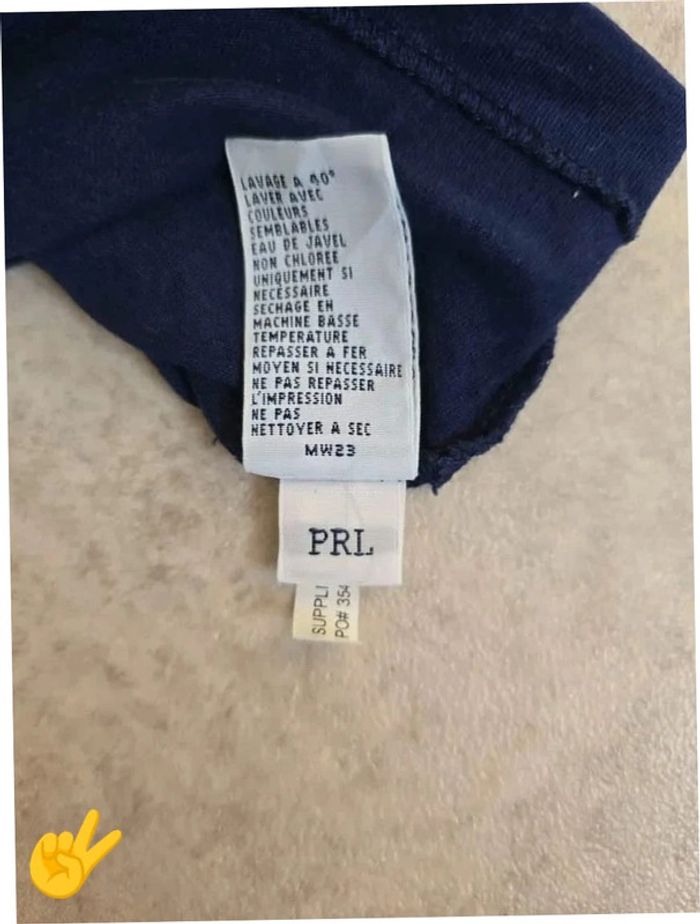 Tee-shirt Ralph lauren S coupe col rond bleu Homme Men tee25 - photo numéro 6