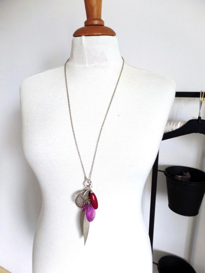 Collier long fantaisie