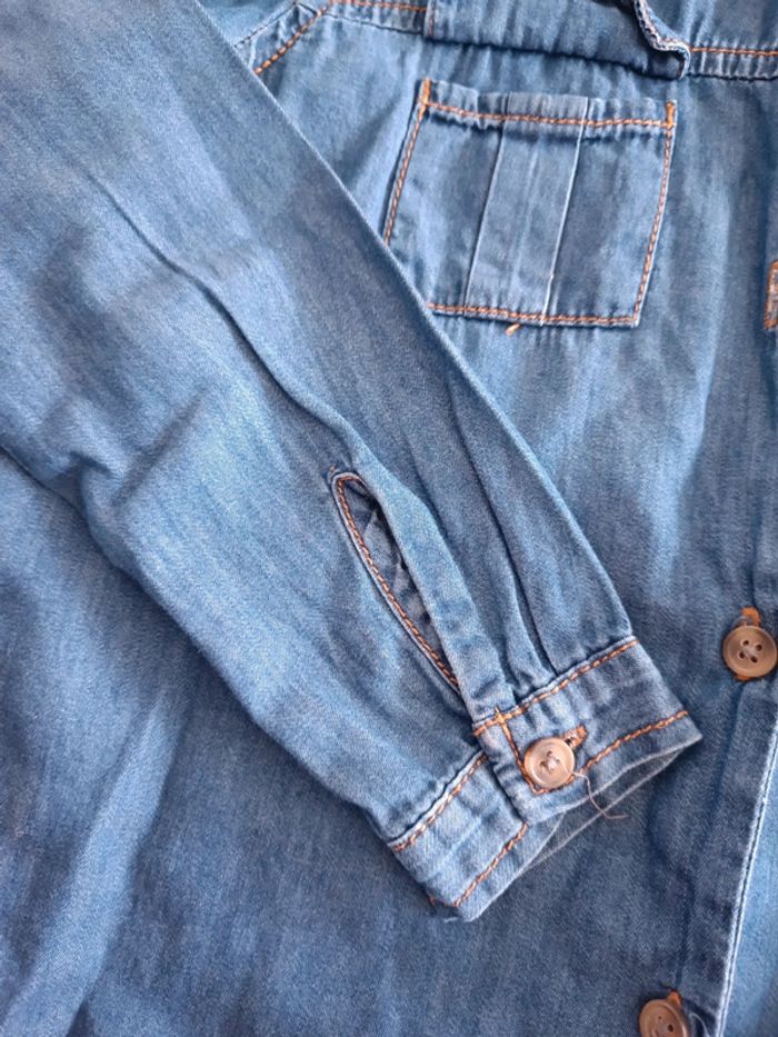 Robe chemise jean 7 ans - photo numéro 3