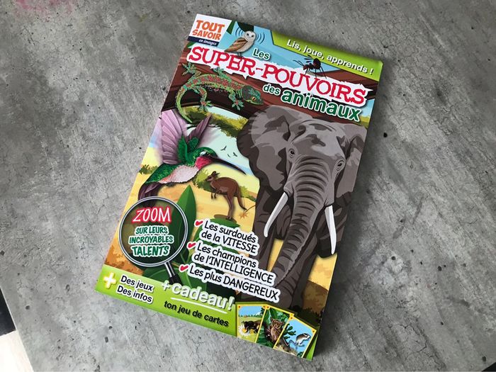Cahier d’activité livre les super pouvoirs des animaux