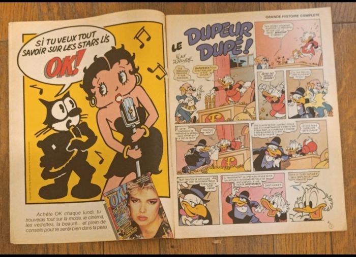 Ancien journal de mickey avec cadeau dinosaure N°1713 de 1985 vintage - photo numéro 5