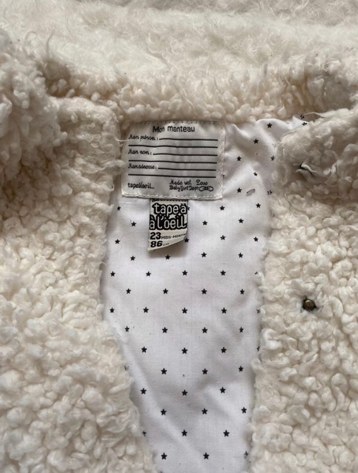 Manteau tout dois Tape à l’œil 23 mois Blanc - photo numéro 3