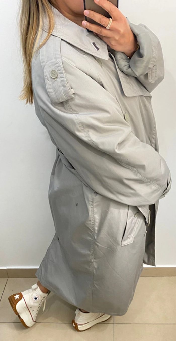 Trench Coat Long Mixte Taille 40-42 Coupe Loose - photo numéro 11