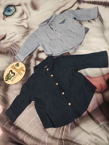 Lot de 2 chemises garçons 3 mois