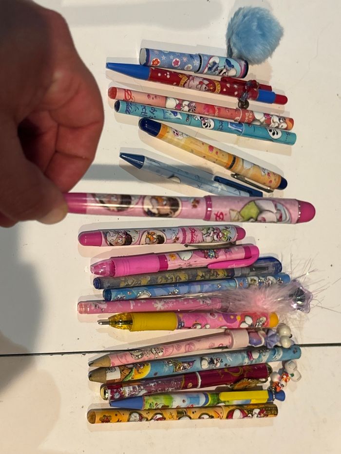 Lot de 18 stylos diddl pour collection - photo numéro 6