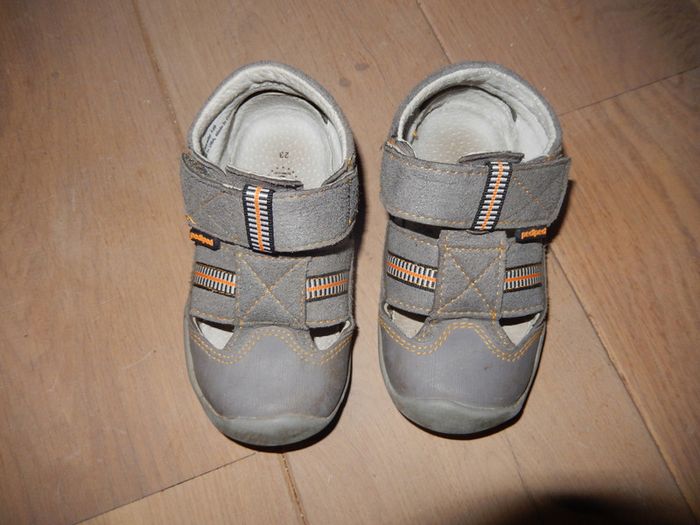 chaussures pediped grip'n go gustan gris orange