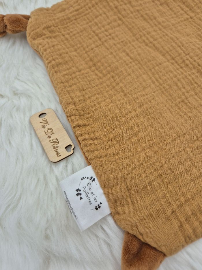 Doudou plat Sam l’écureuil Elle et les paillettes - photo numéro 4