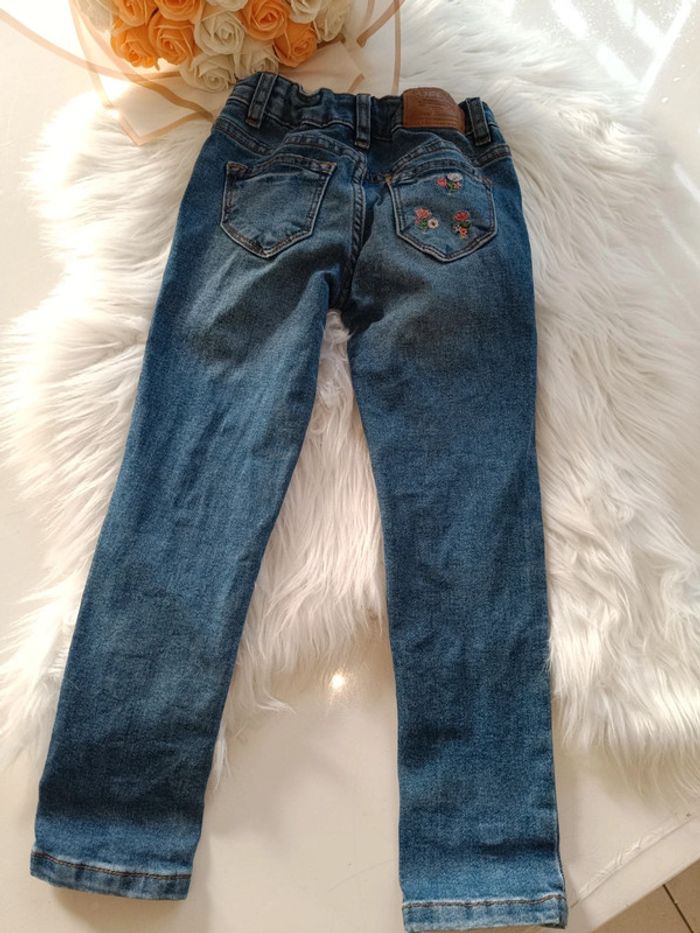Jean fleuri fille 🌸 - photo numéro 4