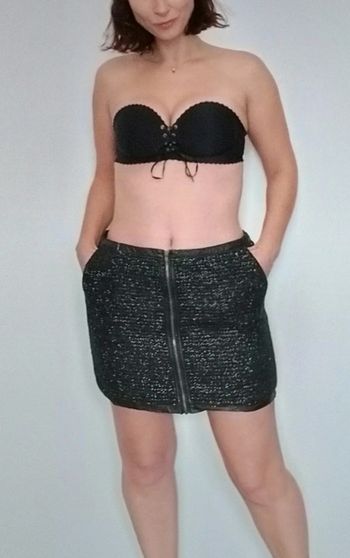 Minijupe pailletée xl