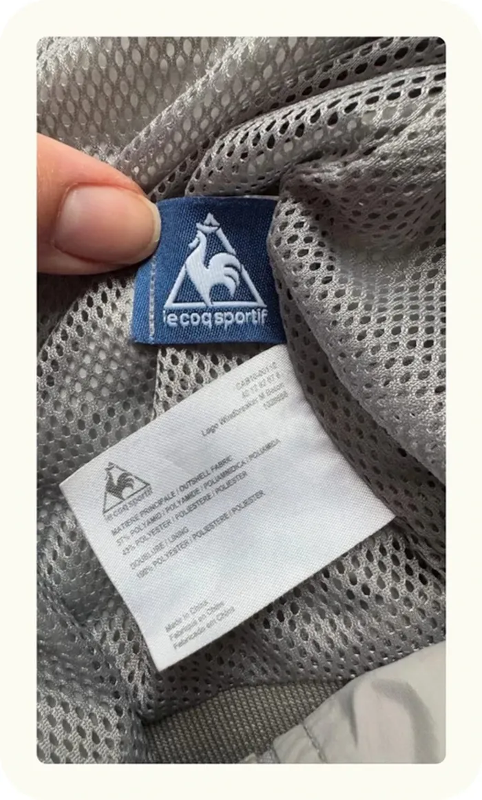 Veste coupe vent vintage homme Le coq sportif Taille L - photo numéro 5