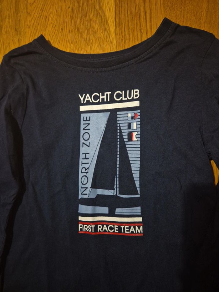 Tee-shirt marine yacht club taille 5 ans - photo numéro 2