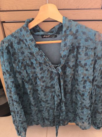 Blouse chemisier léger en soie doublée