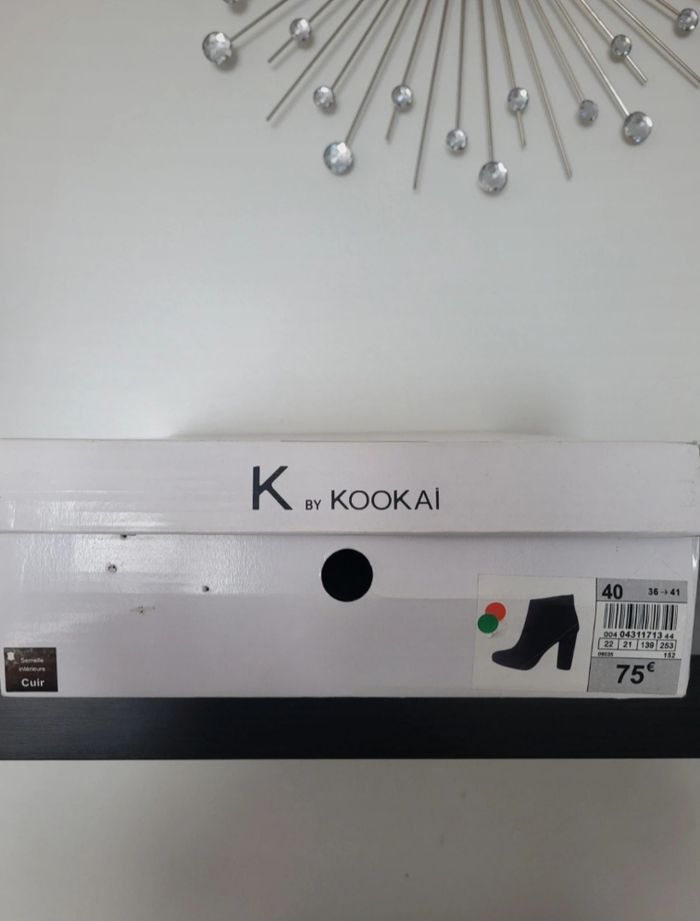 Boots kookaï noires effet daim talon - photo numéro 5