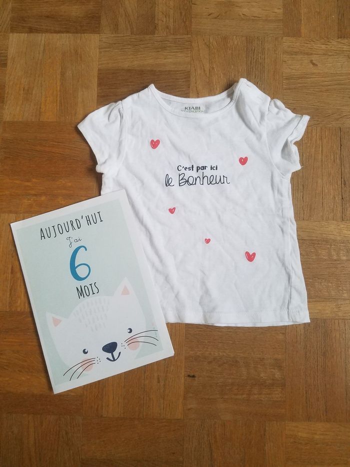 Tee shirt 6 mois