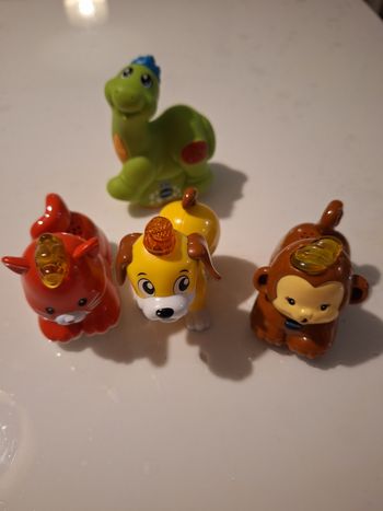 Lot de 4 tut tut animaux