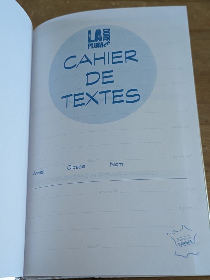 Cahier de texte neuf fille love love 15,5x21,5 cm - photo numéro 3