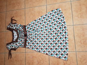 Robe été femme 36-38 marron et beige Binicci