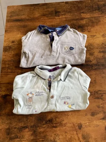 Lot de 2 bodies manches longues bébé garçon 24 mois