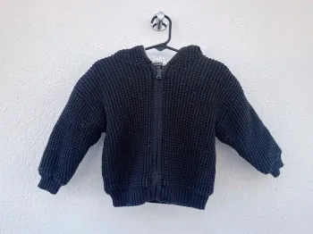 Gilet fourré bleu marine