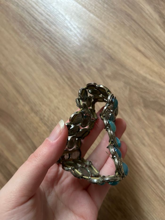 Bracelet bleu à perles réglable Boutique Indépendante - photo numéro 5