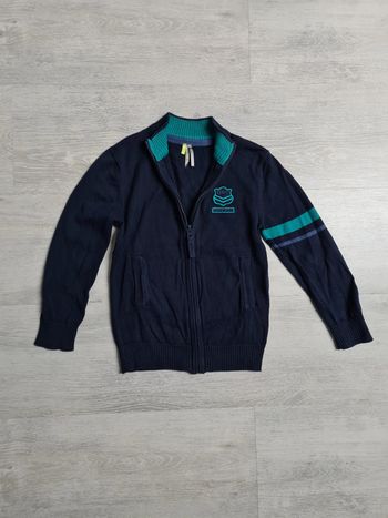 Gilet zippé bleu marine orchestra 6 ans