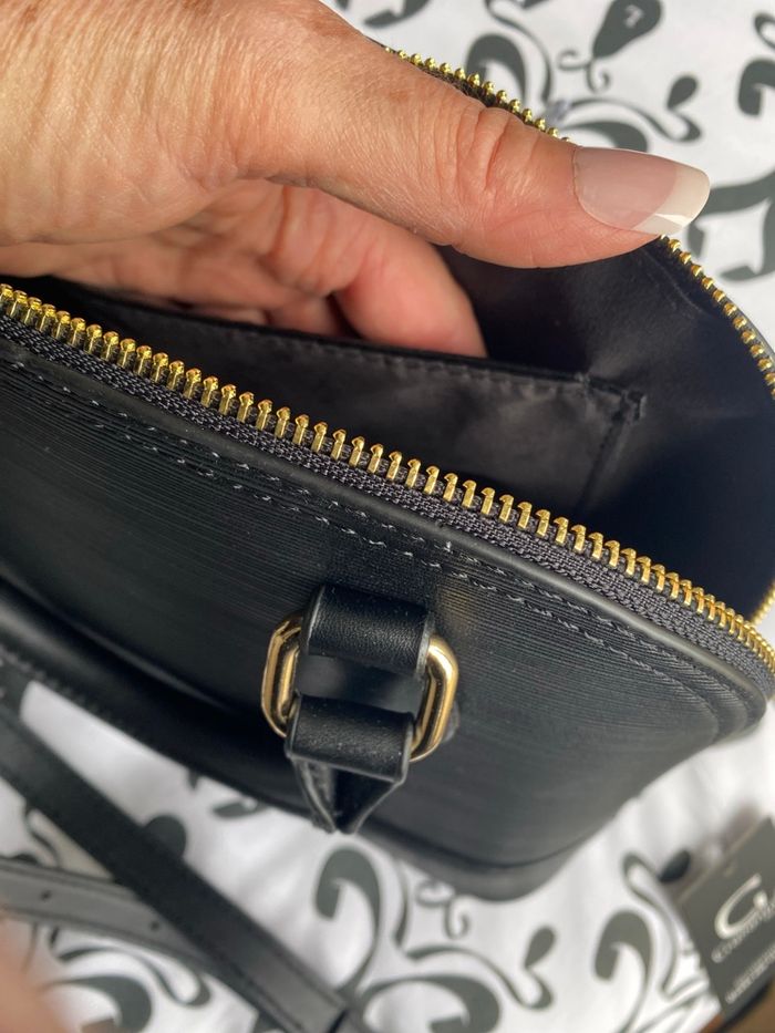 Sac bandoulière noir à foulard - photo numéro 4