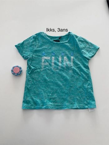 Tee-shirt vert ikks fun 3 ans