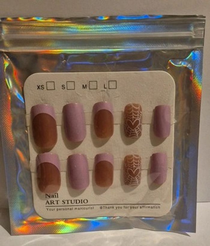 💖 Faux ongles Halloween Glam & Effrayants – 24 pièces pour un look rose et mystique 💅👻 - photo numéro 5