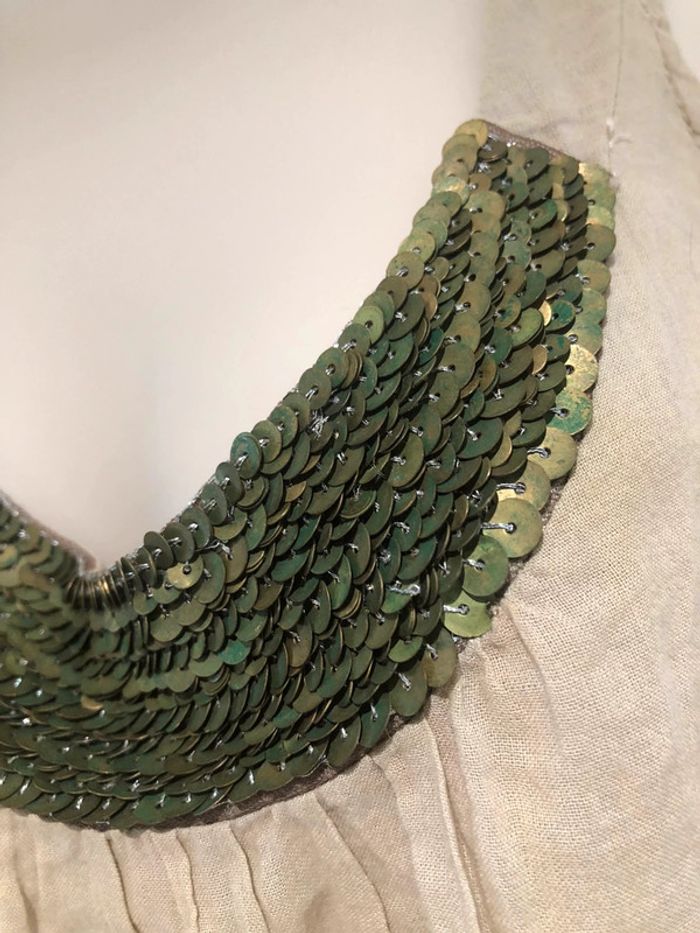 Top à sequins vert Sandro S - photo numéro 2