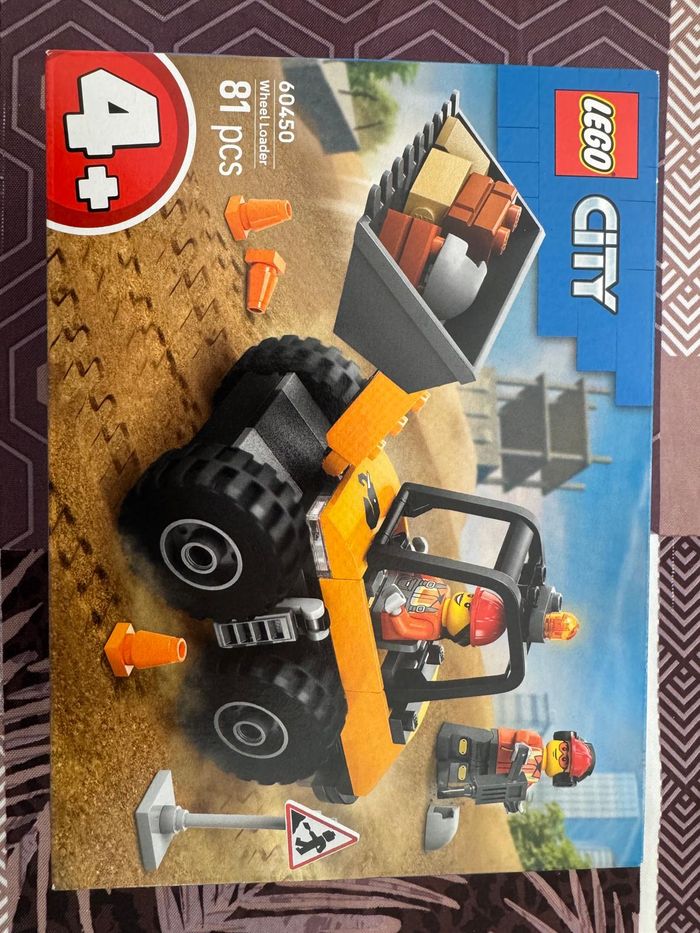 LEGO City 60450 – Chargeuse de chantier jaune – 88 pièces – Neuf scellé