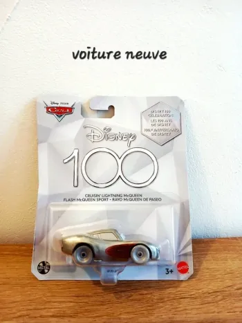 Voiture Miniature Disney 100 Die-Cast Flash McQueen Sport