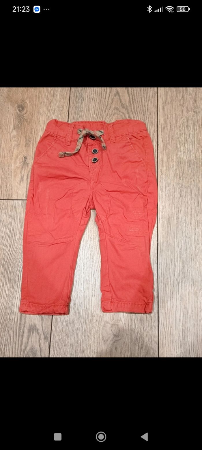 Lot de pantalons doublés et chauds 9 mois - photo numéro 2