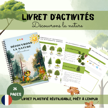 Découvrons la nature – Livret pédagogique | Explorer les arbres et les saisons | GS – CP