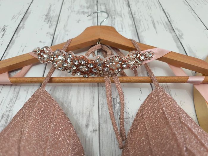 Robe + ceinture robe poudré brillante Shein Femme L - photo numéro 10