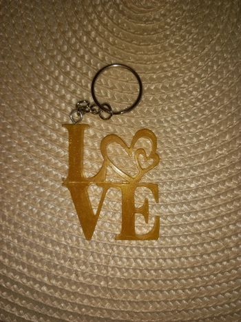 Porte clé love résine epoxy