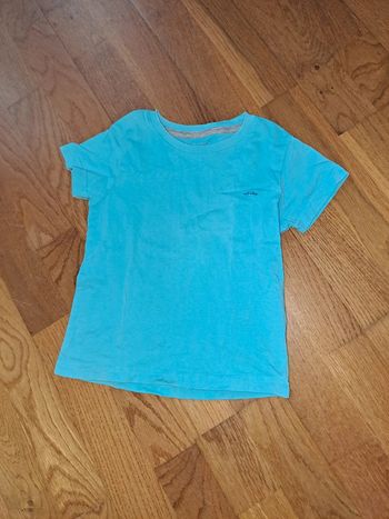 Tee-shirt turquoise taille 3 ans