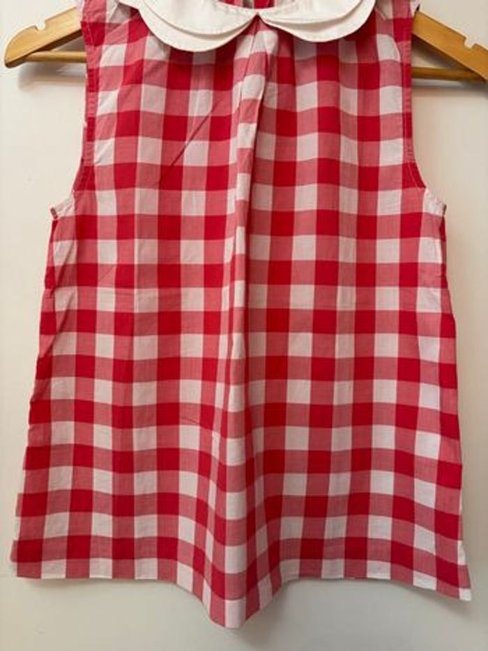 Blouse en vichy rouge et blanc Jacadi 12 ans - photo numéro 4