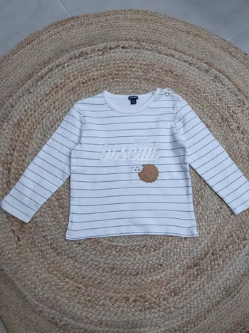 Haut manches longues rayé Kiabi 36 mois