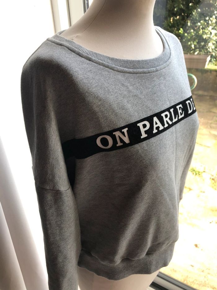 Sweat court on parle de vous taille 1 - photo numéro 2