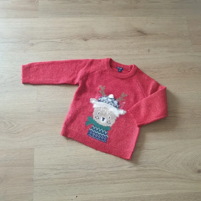 🤍 Pull avec motifs fantaisie 24 mois Kiabi #emyfleury_24moismixte