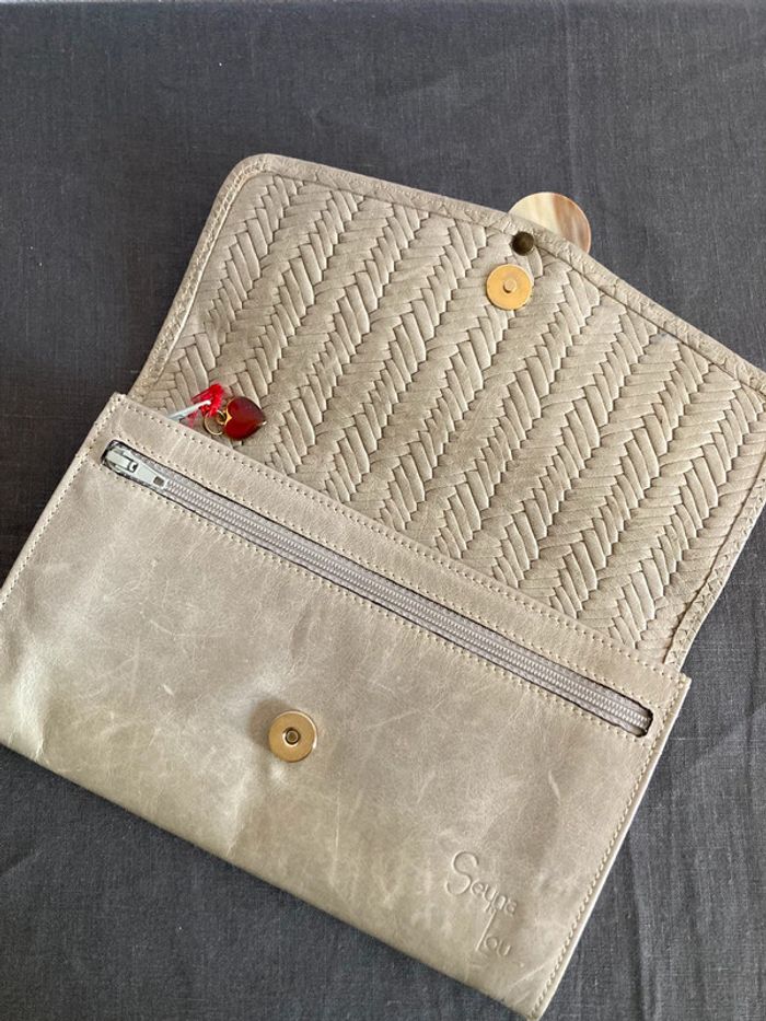 Portefeuille gris - photo numéro 2