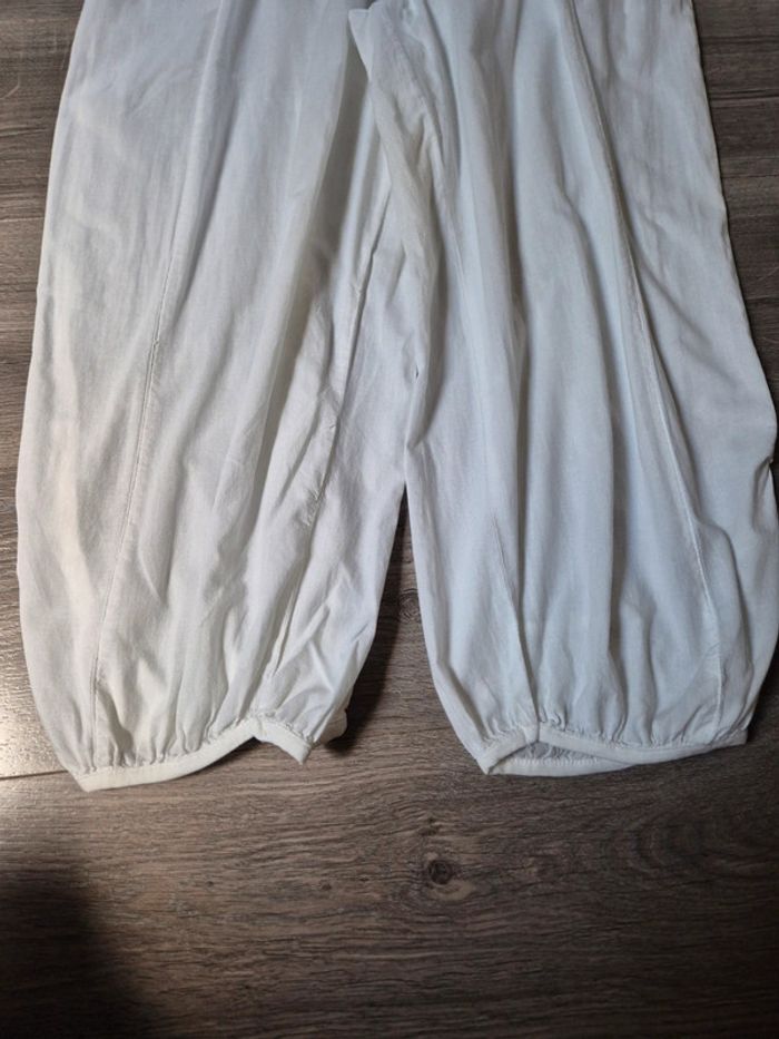 Pantacourt sarouel blanc pour femme T. 40 Cache Cache - photo numéro 3